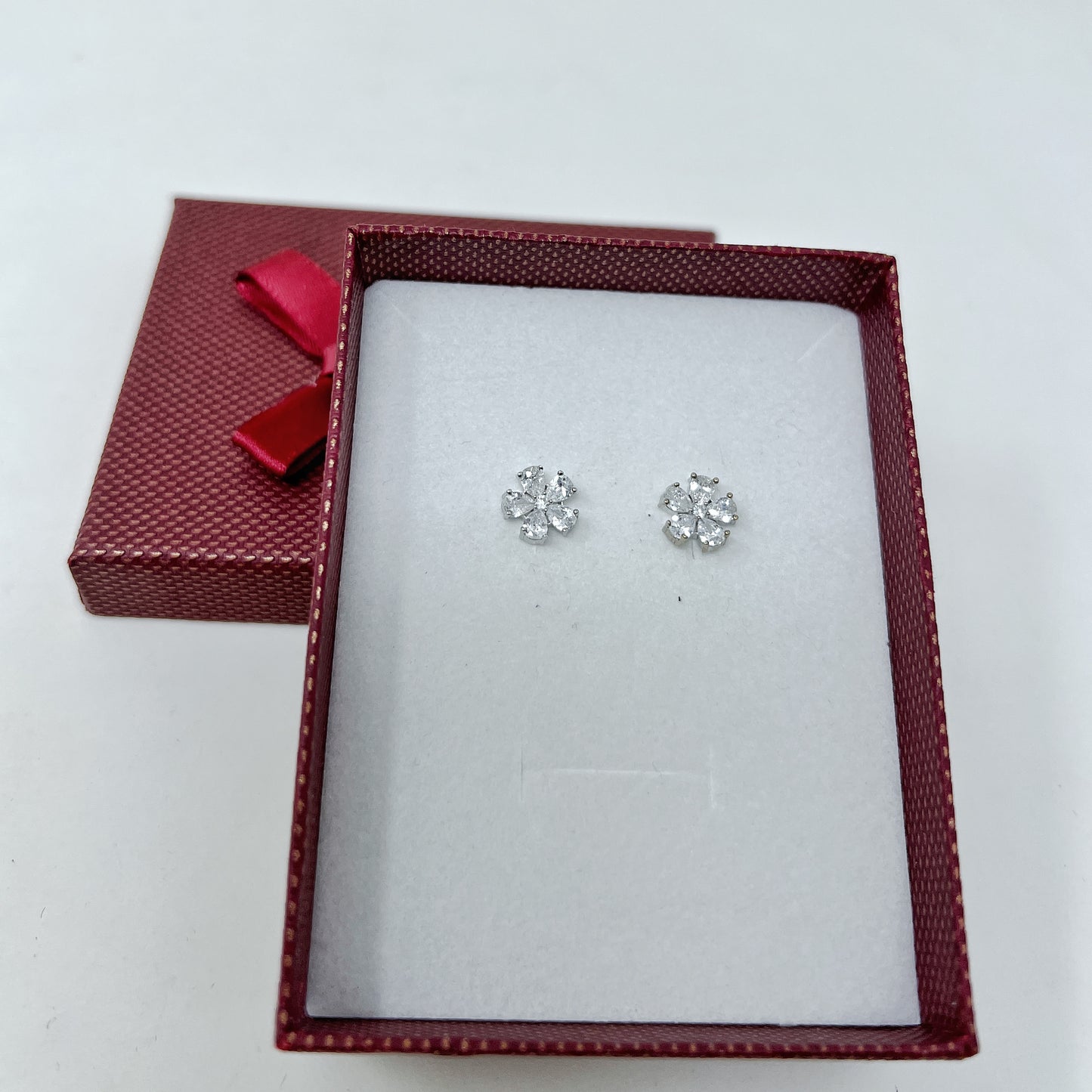 Silver Small Flower Studs