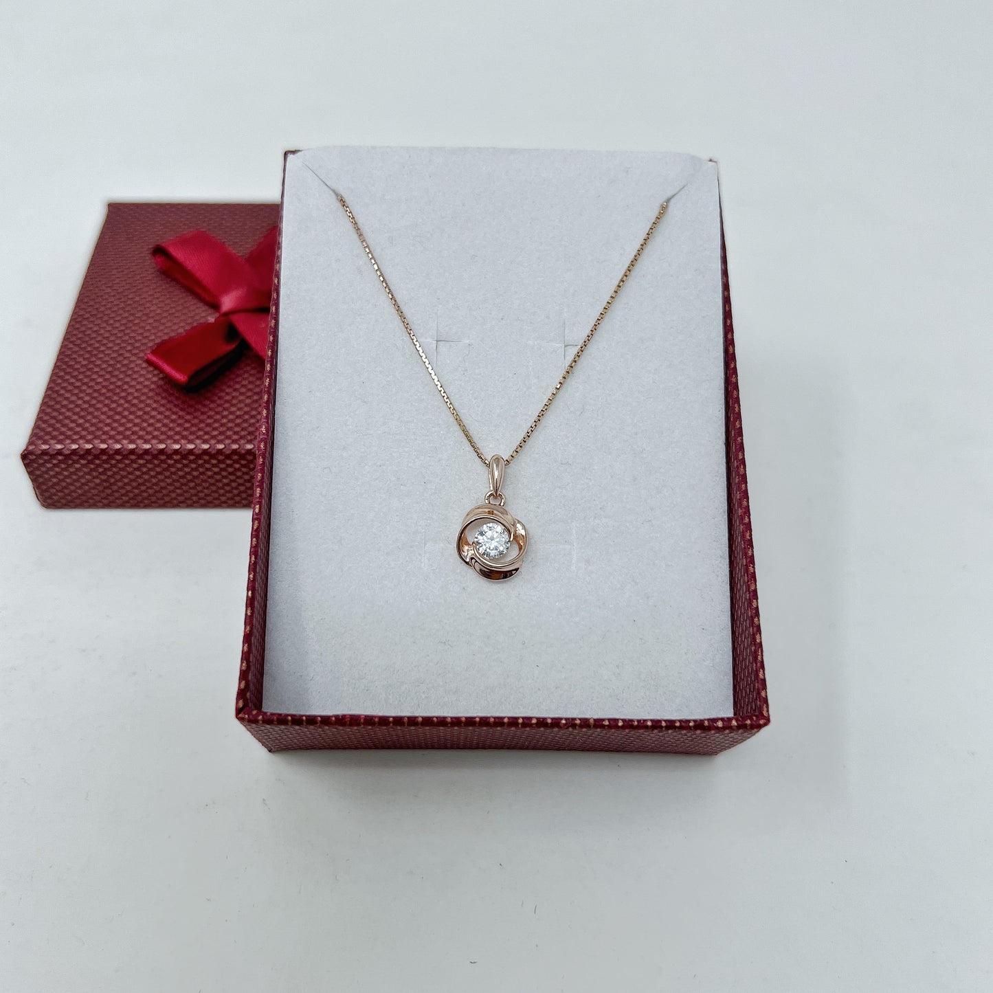 Rose Gold Solitaire Locket II