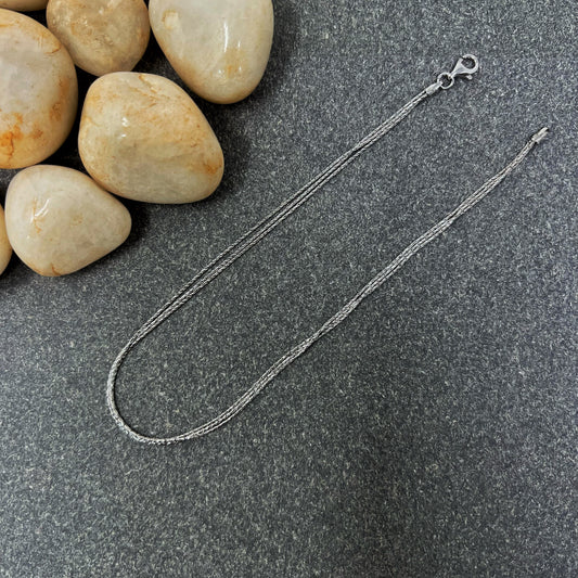 Silver Three Line Anklet