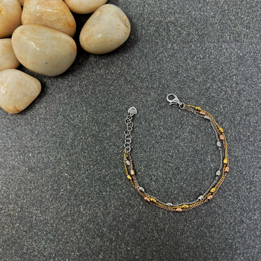 Tri Tone Beads III Bracelet