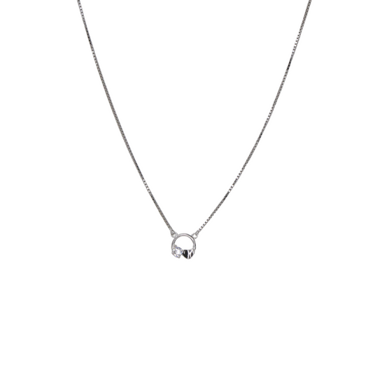 Silver Heart Lock Chain And Locket