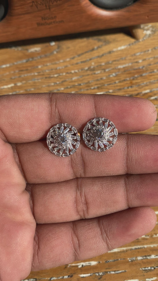 Silver Round Studs